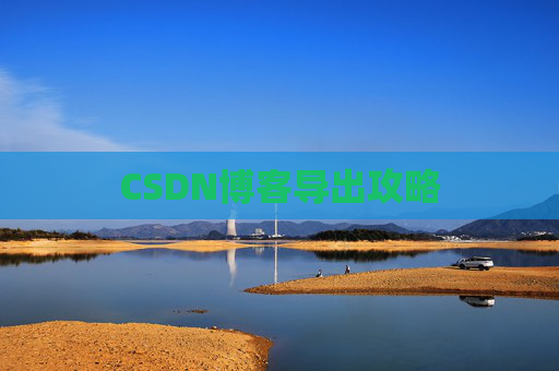 CSDN博客导出攻略